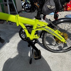 正規品 MINI 折りたたみ自転車 黄緑の画像