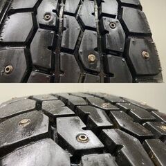 【DL SPLT21 205/65R16LT】スパイク【日産 旧エルグランド純正ホイール 16インチ 6J6HPCD139.7+40】マカロニピン 救急車 キャラバン STB084の画像