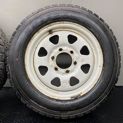 【DL SPLT21 205/65R16LT】スパイク【日産 旧エルグランド純正ホイール 16インチ 6J6HPCD139.7+40】マカロニピン 救急車 キャラバン STB084の画像