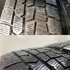 【DUNLOP WINTER MAXX WM02 175/65R15】スタッドレス【Weds Fang 15インチ 5.5J4HPCD100+42】21年製 バリ溝 ヴィッツ アクア等　(STD128)の画像