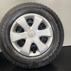 【DUNLOP WM03 155/80R13】スタッドレス【トヨタ 純正ホイール 13インチ 4.5J4HPCD100】22年製 バリ溝 ヴィッツ パッソ等　(STD124) の画像