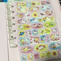 交換日記手帳　サンリオシール　鉛筆削り　ケース　折り紙　ノートの画像