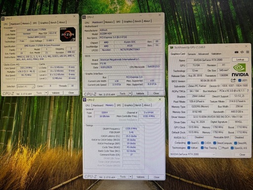 Ryzen7 5700X RTX2080 16G 256G/3TB Win11