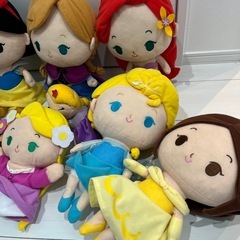 ディズニープリンセス　ぬいぐるみセットの画像