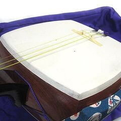 練習用三味線　紫檀細棹の画像