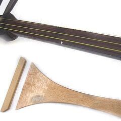 練習用三味線　紫檀細棹の画像