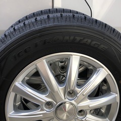 中古　超美品　TOYO ice FRONTAGE スタッドレスタイヤ　145/80 R12 80/78N  LT タイヤ アルミホイール　4本セットの画像