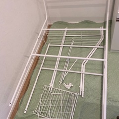 ニトリ洗濯機ラック白色の画像