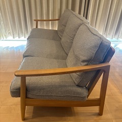 【定価18万】KEYUCA　3P羽毛ソファの画像