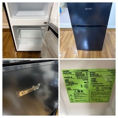 Comfee' 冷蔵庫　RCT90BL 90L 2024年製の画像