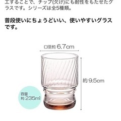 新品未使用グラスの画像