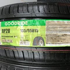 【新品】GOODRIDE RP28 185/55R15 82V 15インチ 夏タイヤ 2本 20年製 ベリーサ コルトプラス bB マーチ デミオ VW/up!等　(STW024)の画像