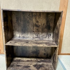 カラーボックス　木目調　の画像