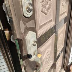 miwa ロック　LE-02　中古シリンダー錠２個セット 　キー6本の鍵付き  の画像