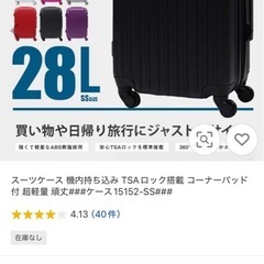 機内持ち込み用スーツケースの画像