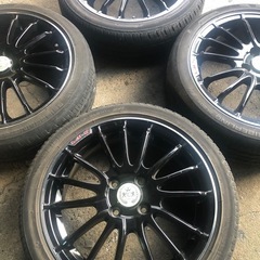 ☆決まりました☆軽用16インチアルミ、BS製タイヤ付き(オマケ) 4本の画像