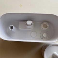 【焚き火風/極美品】LEDハイブリッド加湿器 LUMINA ルミナ ホワイト 2.2Lの画像