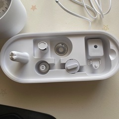 【焚き火風/極美品】LEDハイブリッド加湿器 LUMINA ルミナ ホワイト 2.2Lの画像