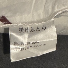1/1夜からもOK 寝具　掛け布団　シングル　本体のみの画像