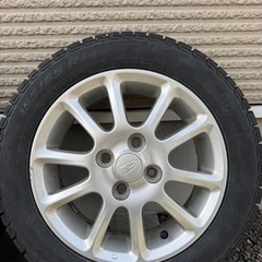 スタッドレスタイヤ、ホイール3本セット　155/65R14の画像