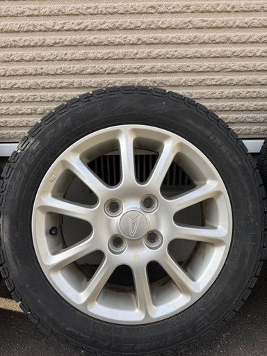 スタッドレスタイヤ、ホイール3本セット　155/65R14