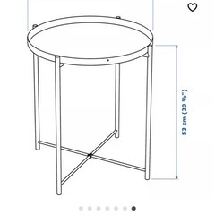 現行品　IKEA トレイテーブルの画像