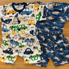 半袖パジャマ ボタン付き 90×3セット の画像