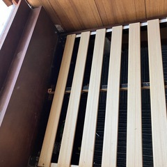 「タンスのゲン 木製組み立てすのこベッド ほぼ新品」の画像