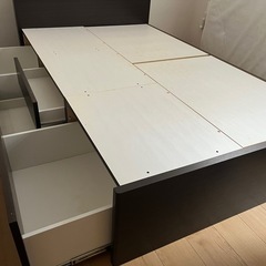 ニトリ　チェストベッド（セミダブル）の画像