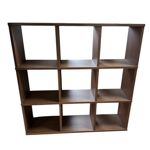 ウォールナット シェルフ 人気 木製オープンラック 3列×3段