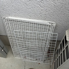 【引き取り限定・無料】ワイヤーネット／ワイヤーラック まとめて処分の画像