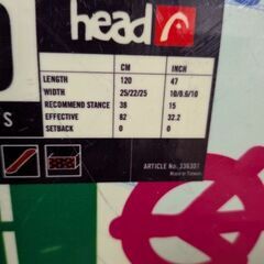 headキッズスノーボードセット120の画像