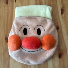 アンパンマンの顔ケース付き膝掛けの画像