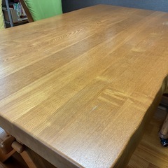 【ダイニングテーブルセット】タモ材の画像