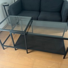 距離次第で配送可:IKEA ガラステーブルの画像