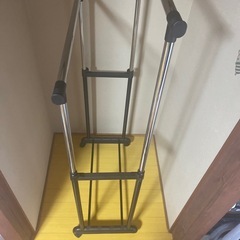 ハンガーラック　ダブルキャスター付き 高さ調整可能の画像