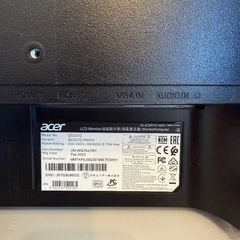acerモニター　QG221Qの画像