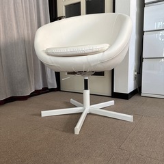 IKEA ワークチェア「SKRUVSTA（スクルーヴスタ）」ホワイト｜美品 の画像