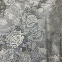 🔵大島　着物　バラ❾の画像