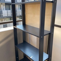 【0円・無料】IKEA 木製シェルフ・本棚 (LAIVA) ※使用感ありの画像