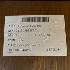 アメリカンデスク・学習卓・ワークデスクの画像