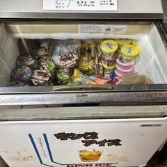 SANYO　エスキモー　森永アイスクリーム　冷凍ショーケース　SCR-075G　ガラストップ式　冷凍庫の画像