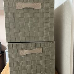 ニトリ収納ボックス2点セット 安くお譲りしますの画像