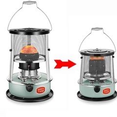 CAMP STOVE キャンプストーブ 灯油ストーブ ポータブルストーブ　アウトドアストーブ　アースカラーグリーン　収納ケース付 未使用の画像