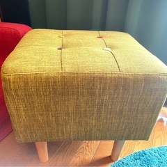 お洒落　可愛い　ソファ　脚取り外し可　 赤　緑　2点セット　の画像