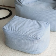 LOOSY 1人掛けビーズソファ Powder Blueの画像