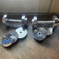 クロームダンベル10kg 2個の画像