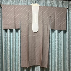 長襦袢　ふくろう　結城紬の画像