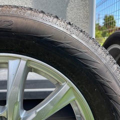 商品名】 スタッドレスタイヤ＋アルミホイール 4本セット 215/60R16 BRIDGESTONE BLIZZAK VRX2の画像
