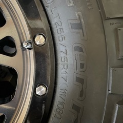 【ほぼ新品】LT255/75R17 グッドリッチマッドテレーン　タイヤ ホイール4本セットの画像